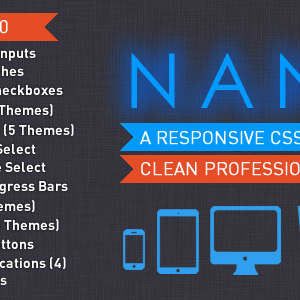 NANO UI - CSS3 Web Elements UI Kit