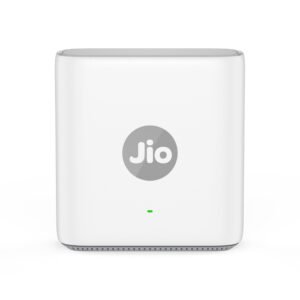 Jio AX3000 WiFi 6 Dual Band Gigabit Mesh Router (2402 Mbps 5GHz + 574 Mbps 2.4GHz) | PPPoE Supported | Covers up to 1500 sq. ft. | 100+ Devices | Low Latency Gaming & 4K Streaming