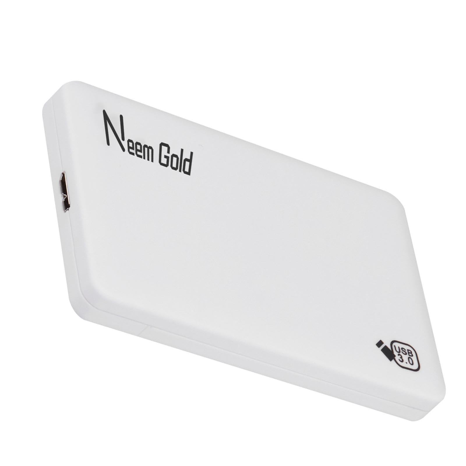 ZOOMELLA High Speed External Portable USB Hard Drive HDD for Laptops White 500Gb Computers/Tablets & Networking|Drives, Storage & Blank Media|Hard Drives (HDD, Ssd & NAS)|External Hard Disk Drives