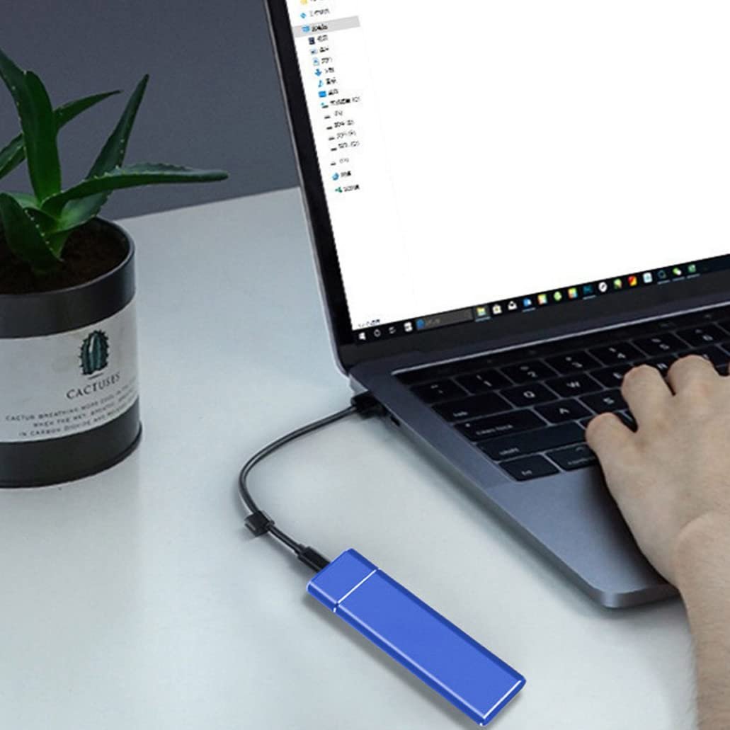 ELBME Hard Drive 2TB Large Capacity Ultra Slim Portable Hard Shockproof Anti-Drop Drive External USB3.1 Hard Drive Storage Compatible for PC, Desktop, Laptop, Harddrive