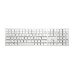 HP 970 Creator Keyboard, Wireless and Multi-Device with 20 programmable Shortcut Keys, Backlit with sensors, up to 6 Month Battery, AES encrypted, 1yr Warranty, 0.67 kg, Silver