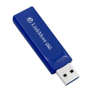 LinkMore EJECT32 128GB USB 3.2 Flash Drive, Read Speed up to 100MB/s Pen Drive, Retractable Design Thumb Drive