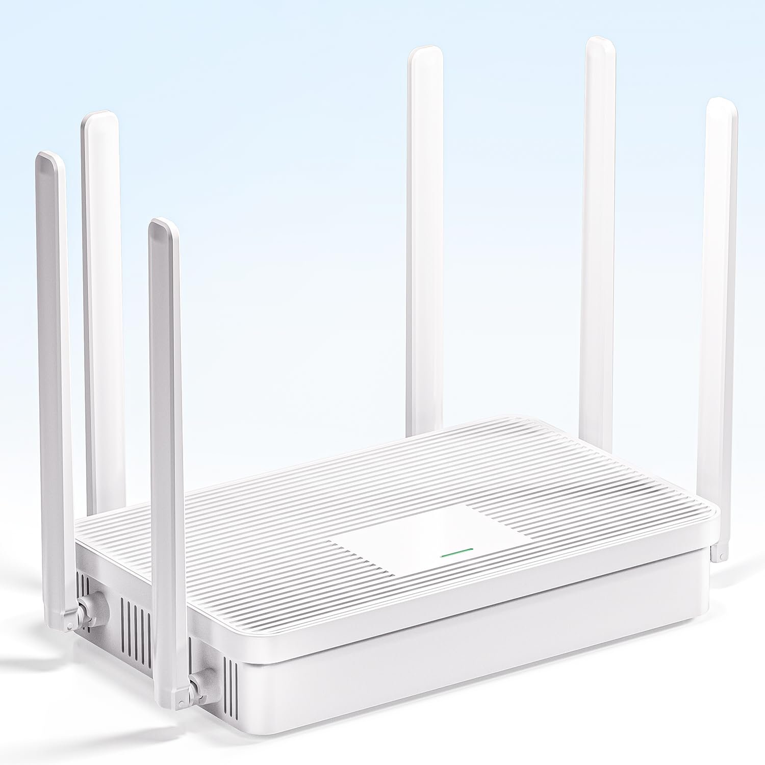 BLIYEE 2025 New AX3000 WiFi 6 Router, Dual Band Full Gigabit Router, High Speed Port with 6 High-Gain Antennas, Long Range Coverage