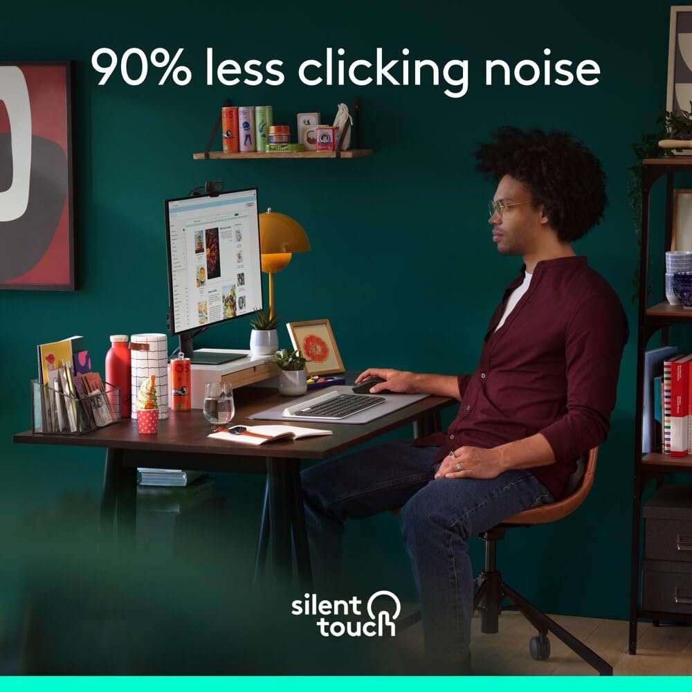Logitech Signature M650 Wireless Mouse - for Small to Medium Sized Hands, 2-Year Battery, Silent Clicks, Customisable Side Buttons, Bluetooth -Graphite