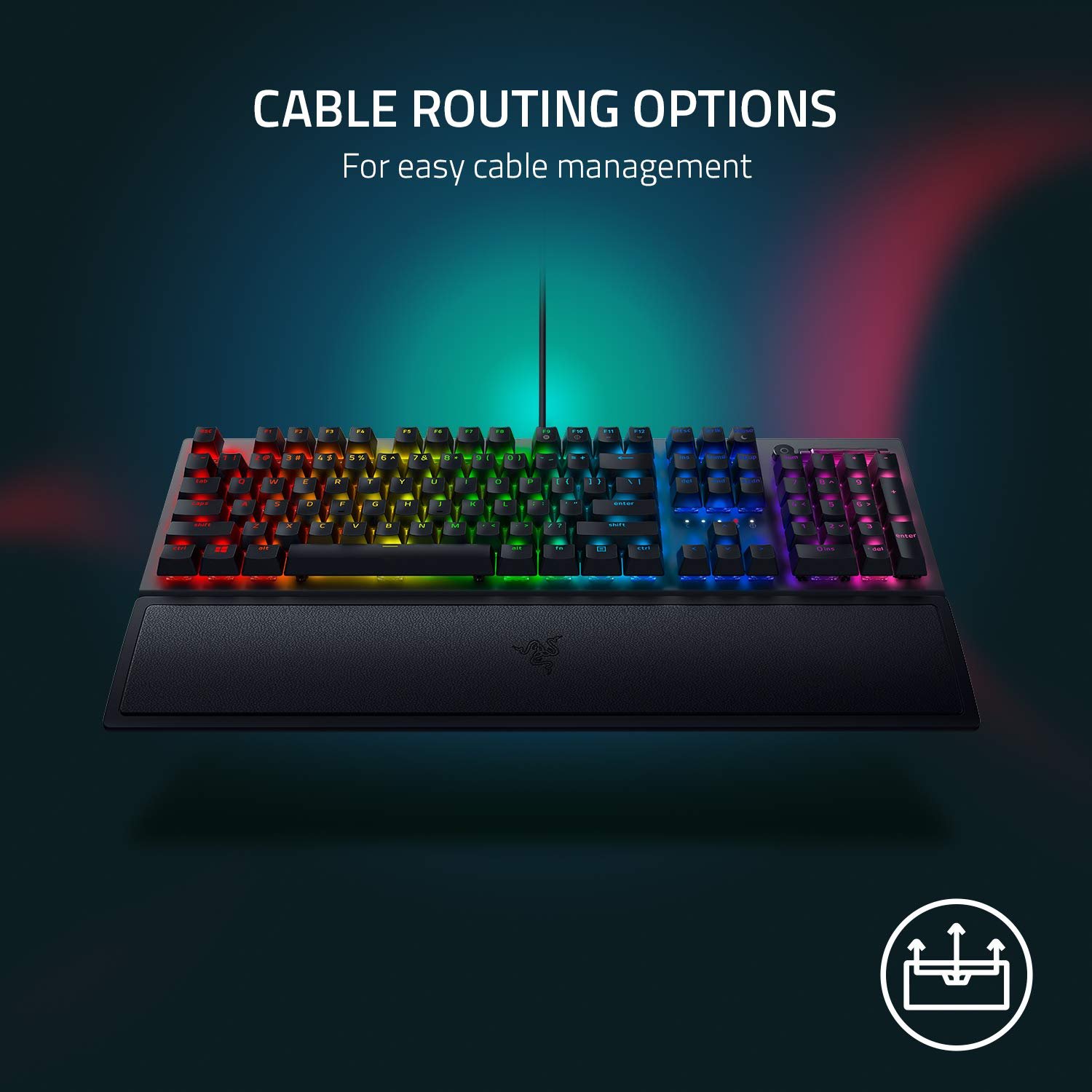 Razer BlackWidow V3 - Black - Mechanical Gaming Keyboard with Razer Chroma RGB - Green Switch - RZ03-03540100-R3M1