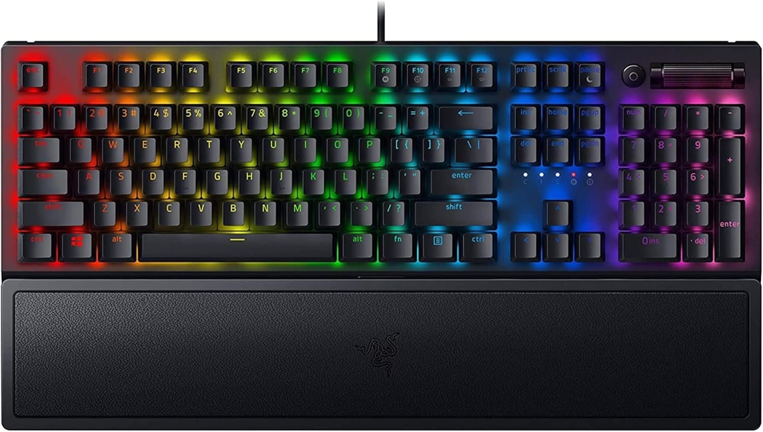 Razer BlackWidow V3 - Black - Mechanical Gaming Keyboard with Razer Chroma RGB - Green Switch - RZ03-03540100-R3M1