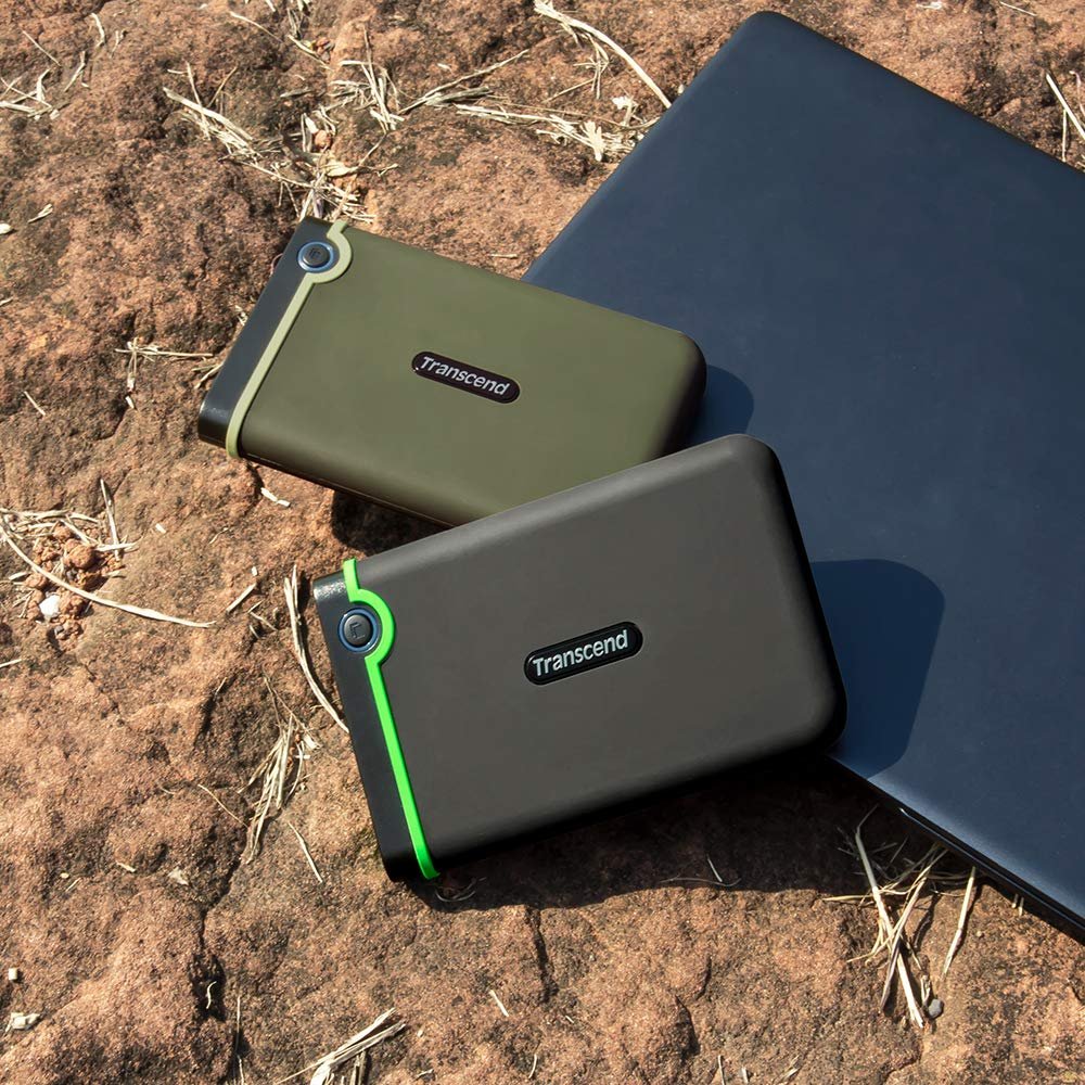 Transcend StoreJet 1TB USB 3.1 Gen 1 Portable Hard Disk Drive Compatible with PC, Mac, Tab, PS5 and Xbox, RecoveRx Software 2.5" HDD 3 Yrs. Warranty - TS1TSJ25M3S