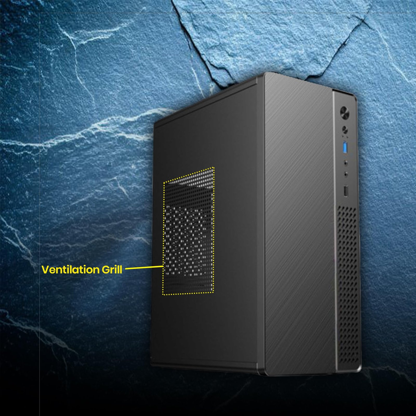 Desktop PC with H61 Motherboard | Core i3 3rd Gen Processor Up to 3.40GHz | 8GB DDR3 RAM | 128GB SSD | Windows 10 Pro + MS Office | WiFi Dongle | HDMI & VGA | USB | Home Office Study Computer