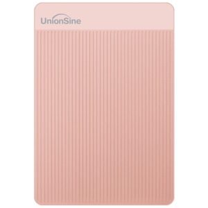 UnionSine External Hard Disk 500GB Portable HDD USB 3.0 Compatible with PC, Mac,Desktop, Laptop, Xbox One, Xbox 360, PS4 Pink