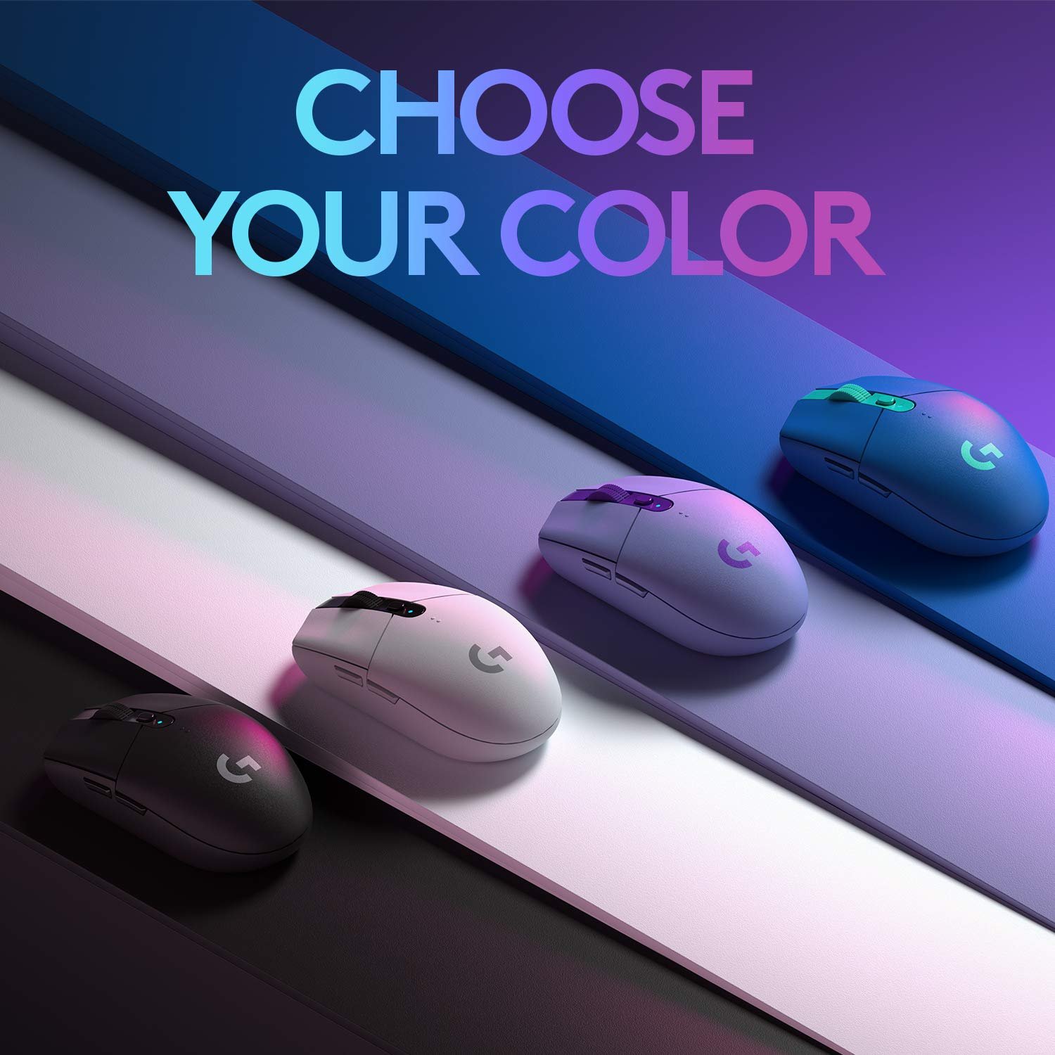 Logitech G304 Lightspeed Wireless Gaming Mouse, Hero Sensor, 12,000 DPI, Lightweight, 6 Programmable Buttons, 250h Battery Life, On-Board Memory, Compatible with PC/Mac - White
