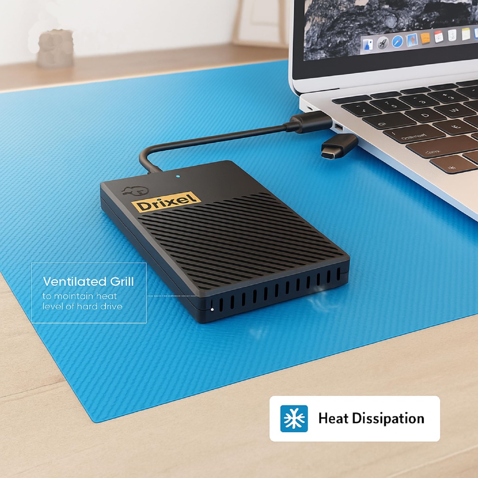 MAYUMI DRIXEL HS 1TB External Hard Disk for Laptop, PC, Mac & Mobile (OTG)